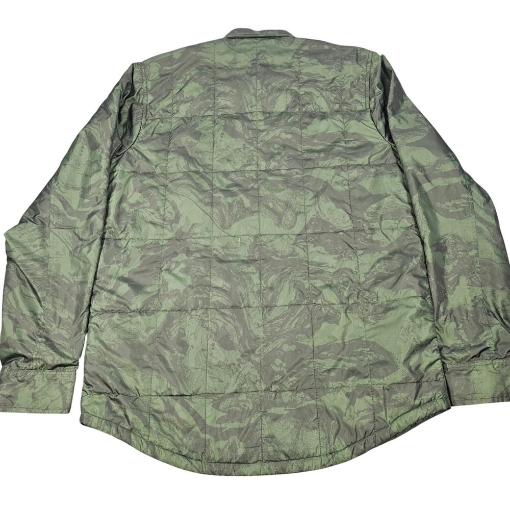 Armada Quilted Camo Button Down Shirt Jacket Men's Large Green Insulated - Picture 3 of 11